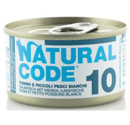 Υγρή Τροφή - Κονσέρβα Γάτας Natural Code 10 Adult Tuna and White Fish 85gr Υγρή Τροφή - Κονσέρβα Γάτας Natural Code 10 Adult Tuna and White Fish 85gr
