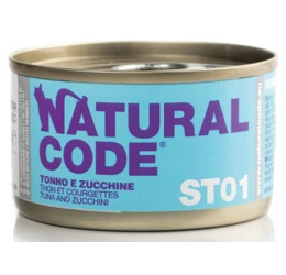 Υγρή Τροφή - Κονσέρβα Γάτας Natural Code ST01 Sterilized Tuna and Zucchini 85gr Υγρή Τροφή - Κονσέρβα Γάτας Natural Code ST01 Sterilized Tuna and Zucchini 85gr