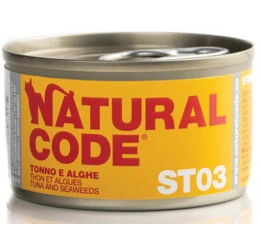 Υγρή Τροφή - Κονσέρβα Γάτας Natural Code ST03 Sterilized Tuna and Seaweeds 85gr Υγρή Τροφή - Κονσέρβα Γάτας Natural Code ST03 Sterilized Tuna and Seaweeds 85gr
