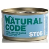 Υγρή Τροφή - Κονσέρβα Γάτας Natural Code ST05 Sterilized Tuna and White Fish 85gr ΓΑΤΕΣ