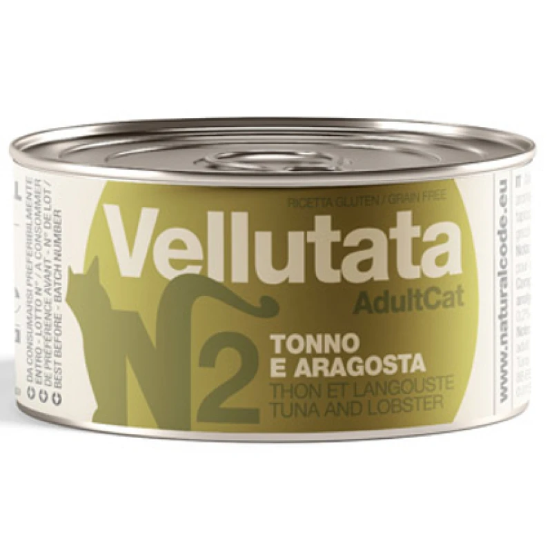 Υγρή Τροφή - Κονσέρβα Γάτας Natural Code Veloute Tuna and Lobster 85gr Γάτες