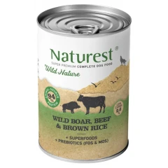 Υγρή Τροφή Σκύλου Naturest Beef and Wild Boar with Brown Rice 400gr Υγρή Τροφή Σκύλου Naturest Beef and Wild Boar with Brown Rice 400gr