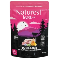Naturest Pouch Feast Adult Duck, Lamb & Butternut Squash 150gr