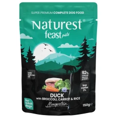 Naturest Pouch Feast Adult Pure Duck & Broccoli 150gr