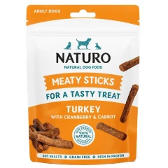 Λιχουδιές Σκύλου Naturo Meaty Sticks Turkey with Cranberry & Carrot 70gr