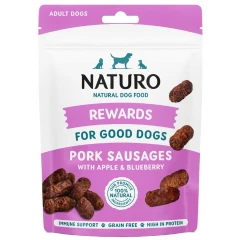 Λιχουδιές Σκύλου Naturo Rewards Pork Sausages with Apple & Blueberry 70gr