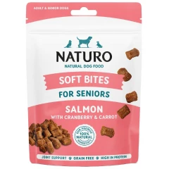 Λιχουδιές Σκύλου Naturo Soft Bites for Seniors Salmon with Cranberry & Carrot 70gr