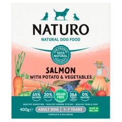 Naturo Dog Grain Free Σολομός και Πατάτα 400gr Naturo Dog Grain Free Σολομός και Πατάτα 400gr