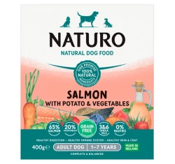 Naturo Dog Grain Free Σολομός και Πατάτα 400gr Naturo Dog Grain Free Σολομός και Πατάτα 400gr