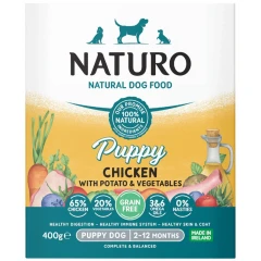 Naturo Dog Puppy Grain Free Κοτόπουλο και Πατάτα 400gr