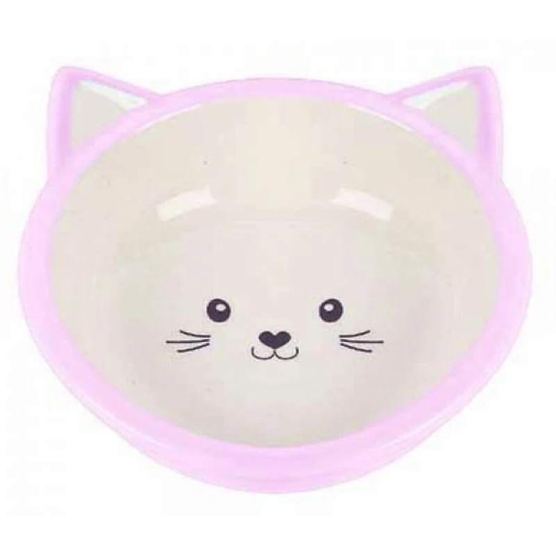 Happy Pet Κεραμικό Μπολ Γάτας Kitten Pink 13x14x4.5cm ΓΑΤΕΣ