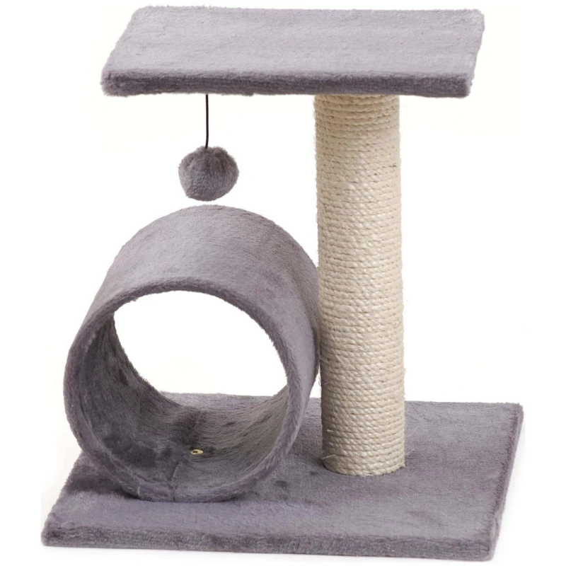 Γατόδεντρο Flamingo Pole Binky Grey 38x38x40cm ΟΝΥΧΟΔΡΟΜΙΑ - ΓΑΤΟΔΕΝΤΡΑ