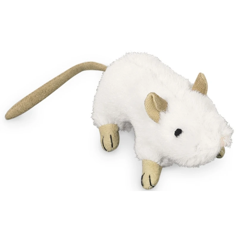 Nobby Παιχνίδι Γάτας Catnip Λούτρινο Ποντικάκι 10cm Λευκό ΓΑΤΕΣ