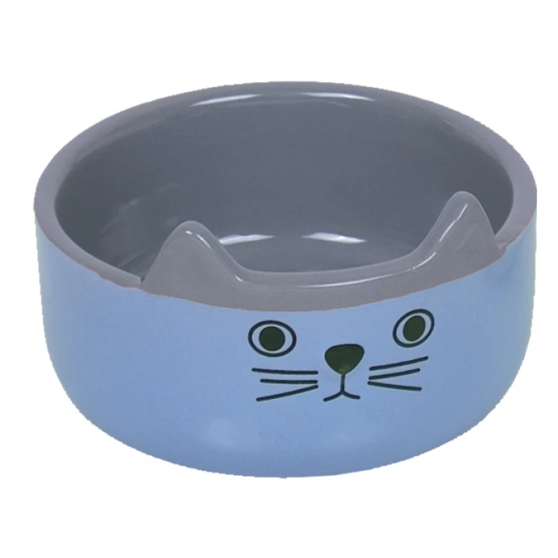 Nobby Κεραμικό Μπολ Γάτας Nobby Cat Face 160ml Γαλάζιο ΓΑΤΕΣ