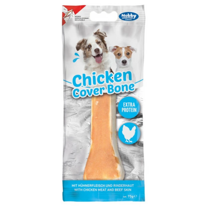 Λιχουδιά Σκύλου Κόκκαλο Nobby StarSnack Classic BBQ Chicken Cover Bone M 75gr ΣΚΥΛΟΙ