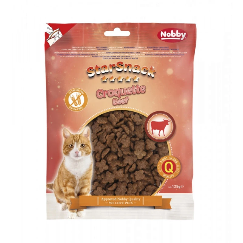 Λιχουδιές Γάτας Nobby Cat Starsnack Croquette Beef 125g με Βοδινό ΓΑΤΕΣ