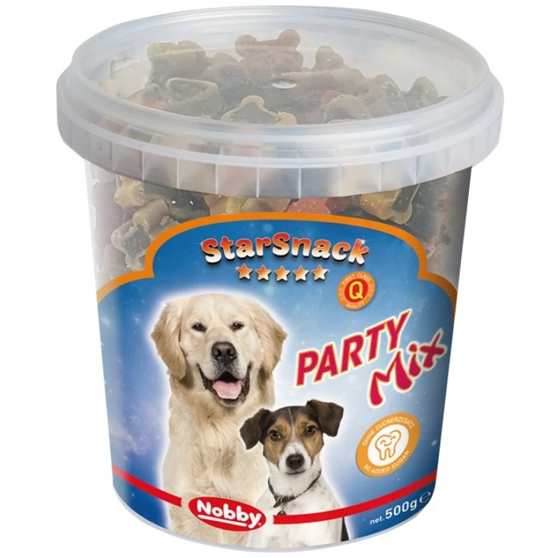 Nobby Λιχουδιές StarSnack Party mix 500gr ΣΚΥΛΟΙ