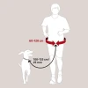 Trixie Λουρί  Άθλησης Ελαστικό με Ζώνη για τζόκινγκ με τον Σκύλο 2,5cmX100/130cm ΣΚΥΛΟΙ