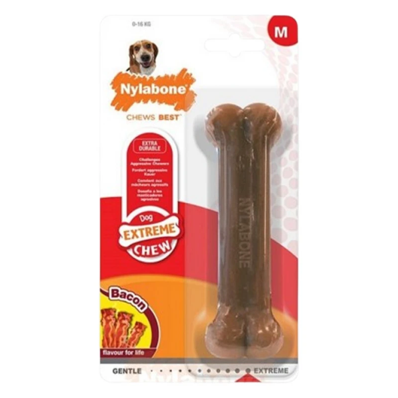 Nylabone Dura Chew Bacon Bone Medium Σκύλοι Nylabone Dura Chew Bacon Bone Medium Σκύλοι
