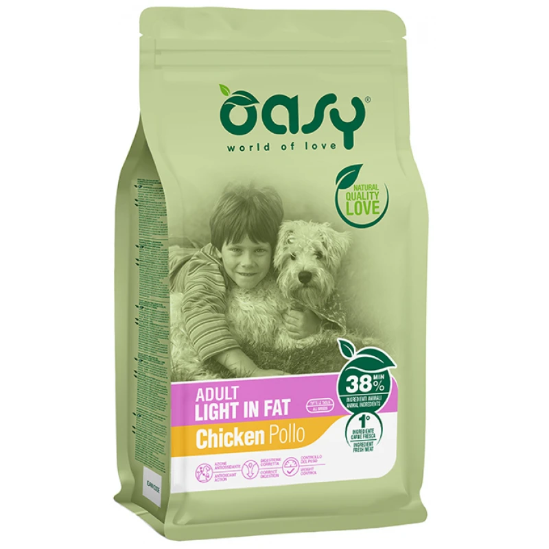 Oasy Dry Dog Adult LIght in Fat 12kg ΣΚΥΛΟΙ