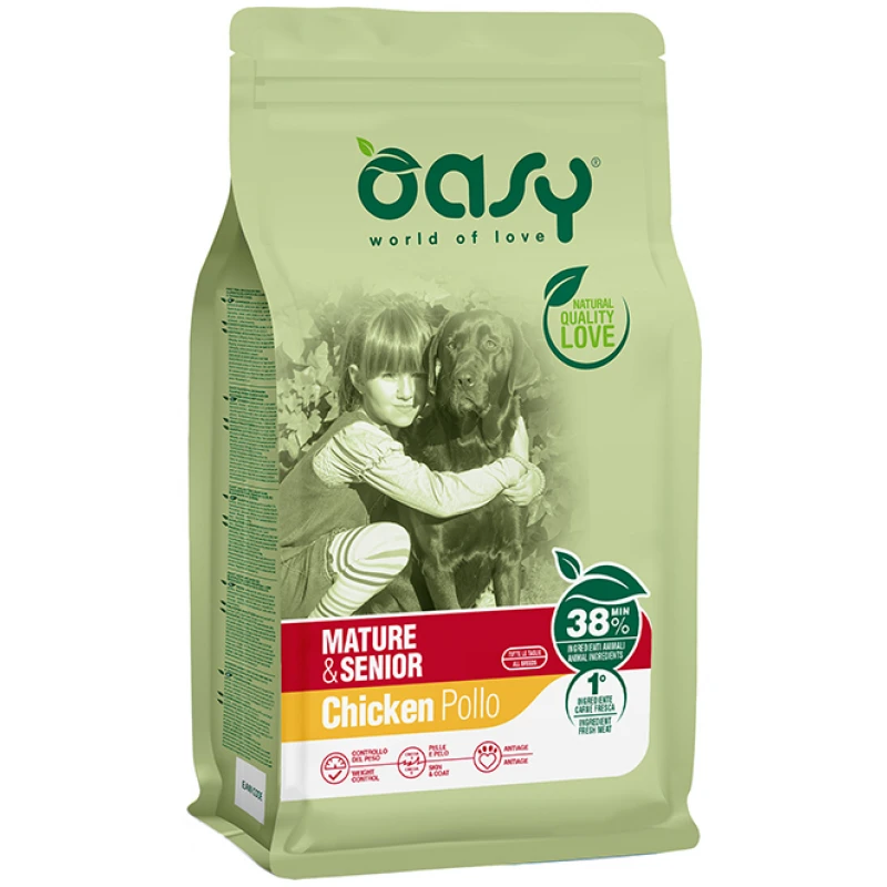 Oasy Dry Dog Mature & Senior 3kg ΣΚΥΛΟΙ