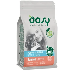 Oasy Dry Dog One Animal Protein Puppy & Junior Small-Mini Salmon 2,5kg Oasy Dry Dog One Animal Protein Puppy & Junior Small-Mini Salmon 2,5kg