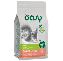 Oasy Dry Dog One Animal Protein Adult Small - Mini Salmon 2,5kg Oasy Dry Dog One Animal Protein Adult Small - Mini Salmon 2,5kg