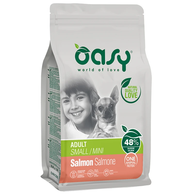 Oasy Dry Dog One Animal Protein Adult Small-Mini Salmon 2,5kg ΣΚΥΛΟΙ