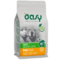 Oasy Dry Dog One Animal Protein Adult Medium - Large Pork 12kg Oasy Dry Dog One Animal Protein Adult Medium - Large Pork 12kg