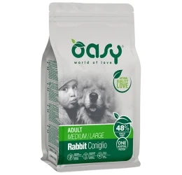 Oasy Dry Dog One Animal Protein Adult Medium - Large Rabbit 12kg Oasy Dry Dog One Animal Protein Adult Medium - Large Rabbit 12kg