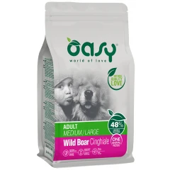 Oasy Dry Dog One Animal Protein Adult Medium - Large Wild Boar 2,5kg Oasy Dry Dog One Animal Protein Adult Medium - Large Wild Boar 2,5kg