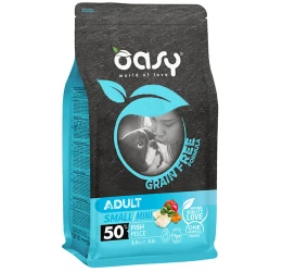Oasy Dry Dog Grain Free Adult Small - Mini Fish 2,5kg Oasy Dry Dog Grain Free Adult Small - Mini Fish 2,5kg