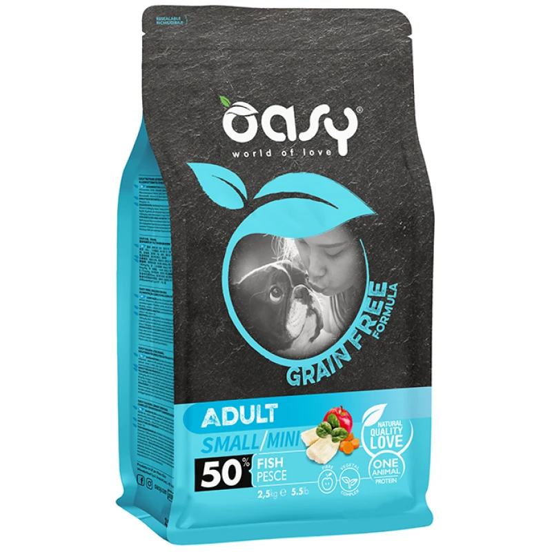 Oasy Dry Dog Grain Free Adult Small-Mini Fish 2,5kg ΣΚΥΛΟΙ