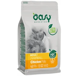 Oasy Cat Hairball Adult Chicken 1,5kg + Δώρο 1 Κονσέρβα Oasy Caprice