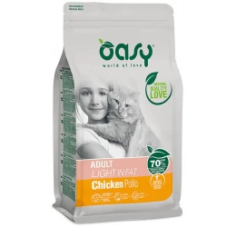 Oasy Cat Adult Light in Fat Chicken 1,5kg + Δώρο 1 Κονσέρβα Oasy Caprice