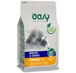 Oasy Cat Mature & Senior Chicken 1,5kg + Δώρο 1 Κονσέρβα Oasy Caprice