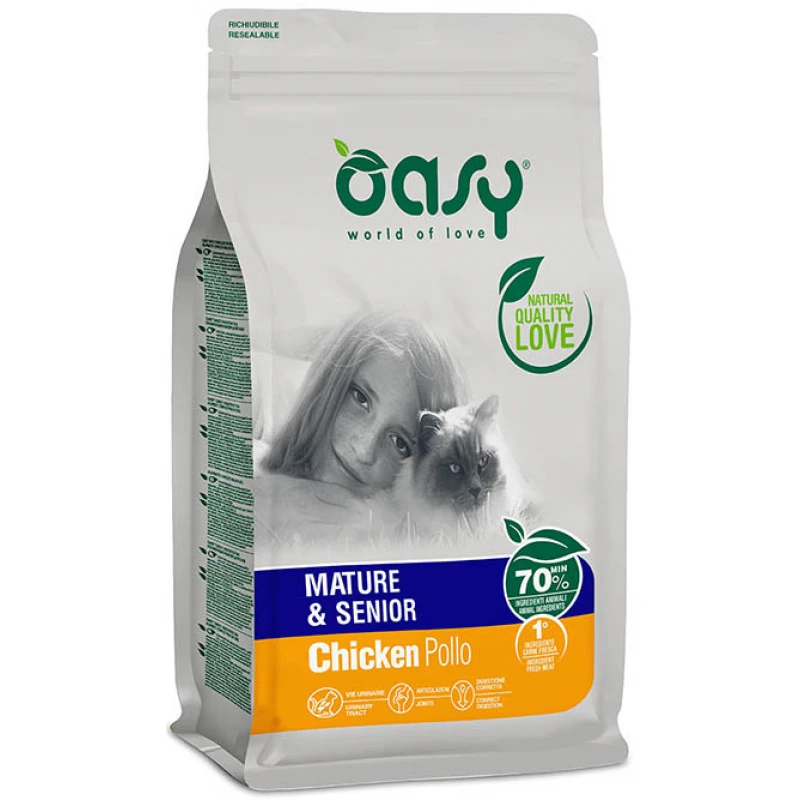 Oasy Cat Mature & Senior Chicken 1,5kg ΓΑΤΕΣ