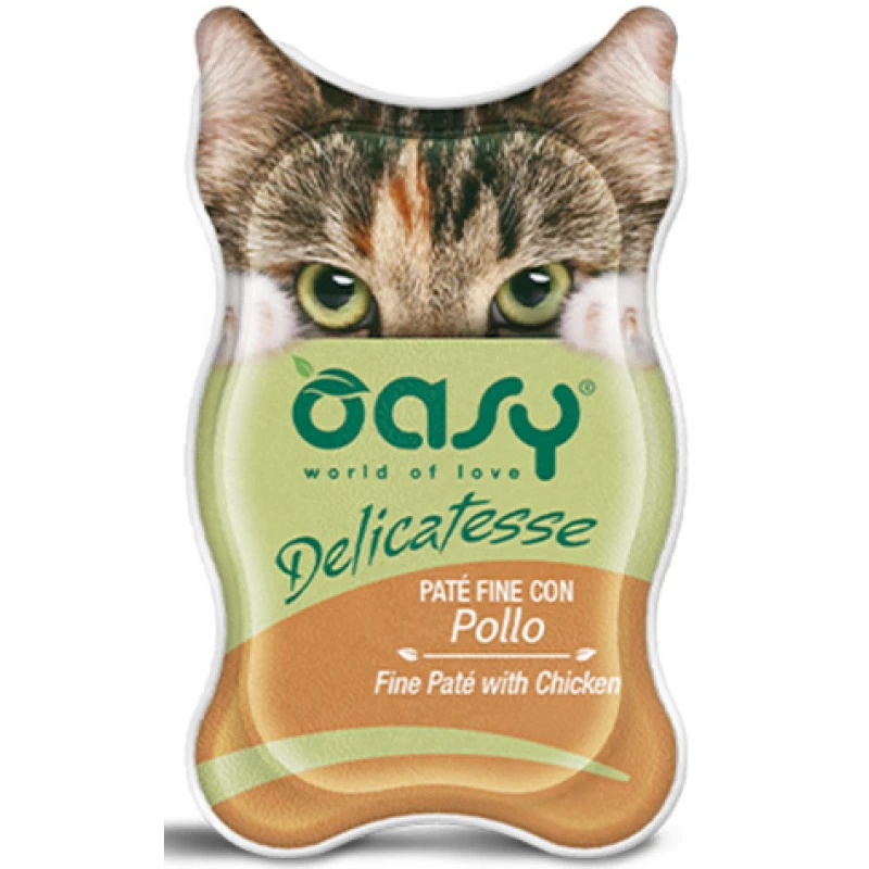 Oasy Delicatesse pate Chicken (κοτόπουλο πατέ) 85gr ΓΑΤΕΣ