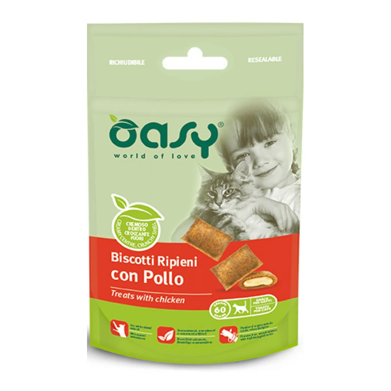 Λιχουδιές Γάτας Oasy Treats with Chicken 60gr ΓΑΤΕΣ