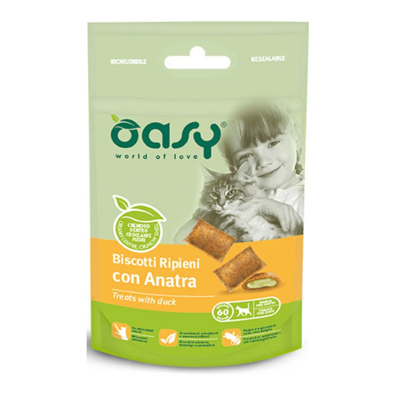 Λιχουδιές Γάτας Oasy Treats with Duck 60gr ΓΑΤΕΣ