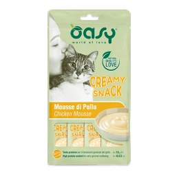 Μους Γάτας Oasy Treats Creamy Snack Chicken 4x15gr