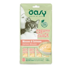 Μους Γάτας Oasy Treats Creamy Snack Salmon 4x15gr