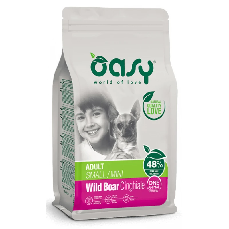 Oasy Dry Dog Grain Free Adult Small - Mini Wild Boar Αγριογούρουνο 2,5kg ΣΚΥΛΟΙ