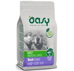 Oasy Dry Dog One Animal Protein Adult Medium - Large Duck 12kg Oasy Dry Dog One Animal Protein Adult Medium - Large Duck 12kg
