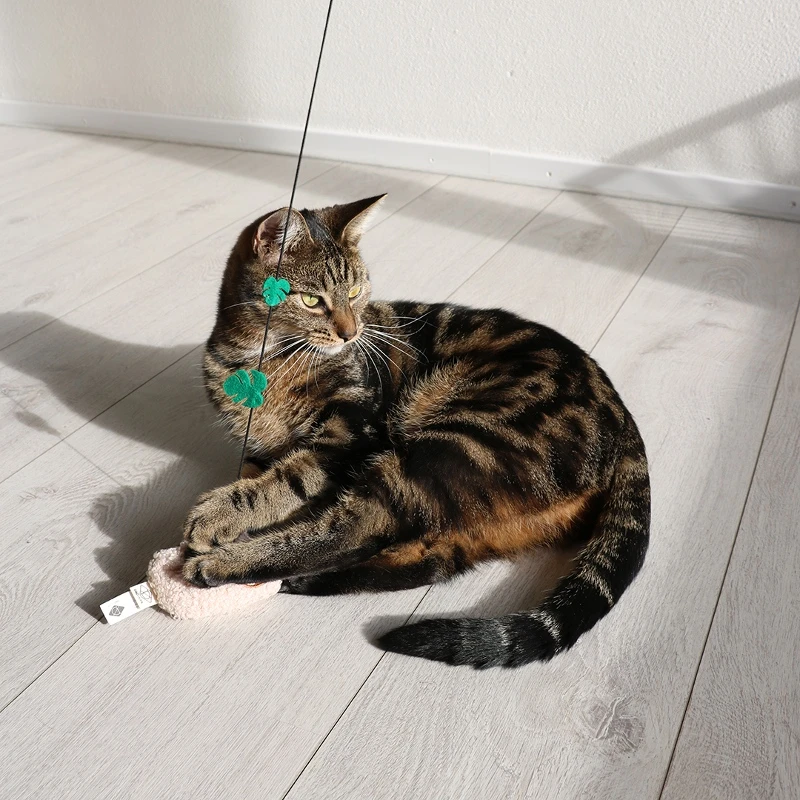 Παιχνίδι Γάτας D&D Cat teaser lento with a bell brown/white 35x1cm Γάτες