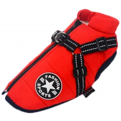 Μπουφανάκι Σκύλου Αδιάβροχο Fashion Sport 3XLarge 45cm Κόκκινο Μπουφανάκι Σκύλου Αδιάβροχο Fashion Sport 3XLarge 45cm Κόκκινο