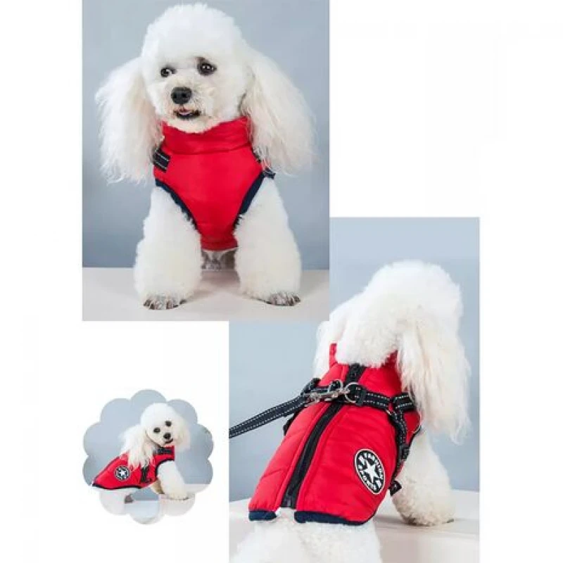 Μπουφανάκι Σκύλου Αδιάβροχο Fashion Sport 3XLarge 45cm Κόκκινο ΣΚΥΛΟΙ