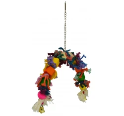 Παιχνίδι για Πουλιά Prince Wooden Rope Bird Toy Rainbow Παιχνίδι για Πουλιά Prince Wooden Rope Bird Toy Rainbow