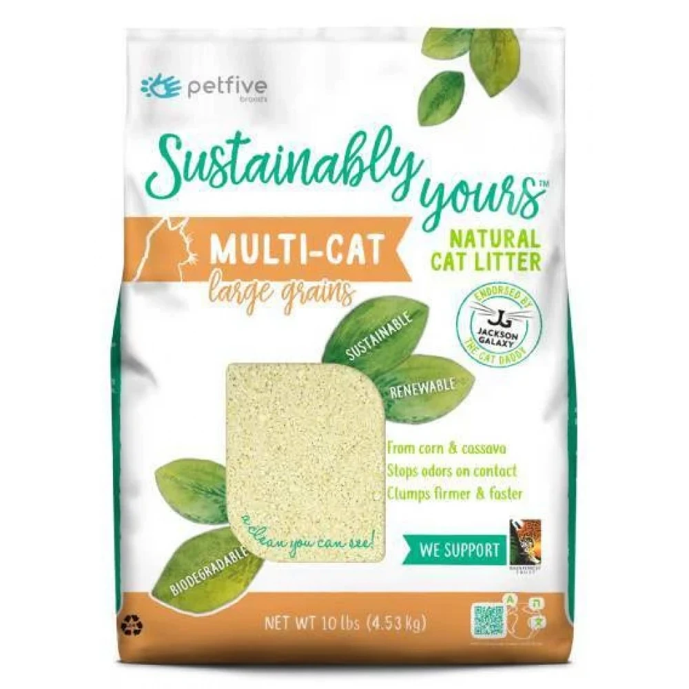 Αμμος Γάτας Sustainably Yours Biodegradable Cat Litter Multi Cat Large