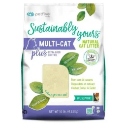 Αμμος Γάτας Sustainably Yours Biodegradable Cat Litter Multi Cat Plus 4.53kg (1+1 Δώρο)